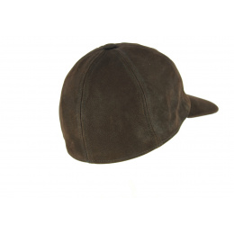 Brown Leather Baseball Cap - City Sport