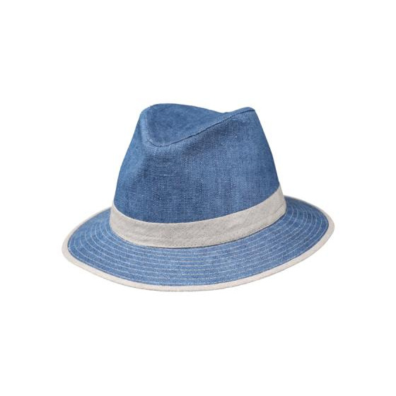 Blue - Natural Melito Duelin Safari Hat