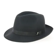 Chapeau Fédora Le Chazelles Feutre Poil Anthracite - Fléchet Reference : 7734 | Chapellerie Traclet
