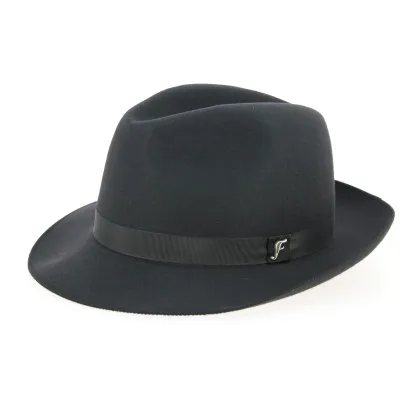 Chapeau Fédora Le Chazelles Feutre Poil Anthracite - Fléchet Reference : 7734 | Chapellerie Traclet