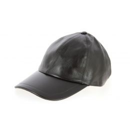Leather Baseball Cap Brown- Traclet