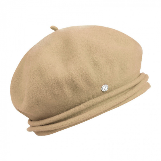 Chopin Wool Sand Beret - Heritage by Laulhère