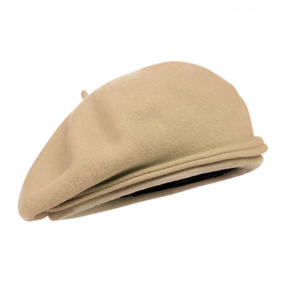 Chopin Sand Wool Beret - Heritage by Laulhère Chopin Sand Wool Beret - Heritage by Laulhère