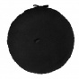 Ellie Black Merino Wool Beret - Heritage by Laulhère