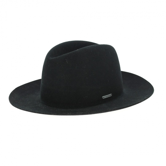 Black Wool Felt Badlands Traveller Hat - Stetson