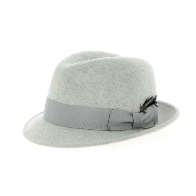 Chapeau Wynn Bailey Trilby gris claire Reference : 10913 | Chapellerie Traclet