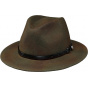 Vintage Green Charlieu Traveller Hat - Traclet