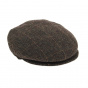 Edinburgh flat cap brown 100% wool