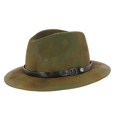 Chapeau Traveller Charlieu Vert vintage - Traclet Reference : 6097 | Chapellerie Traclet