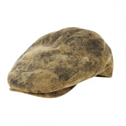 Vintage Leather Cap Oullins Camel - Traclet