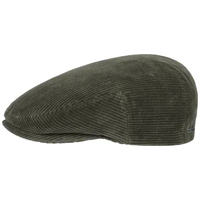 Stetson Kent Arras Cap in Khaki Velvet Reference: 8364 | Traclet Hat Shop