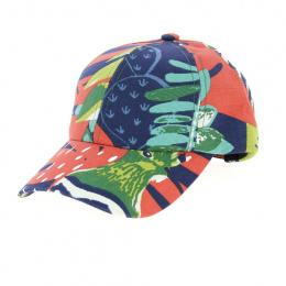 Green Leaves Cotton Baseball Cap - le Chapoté Paris