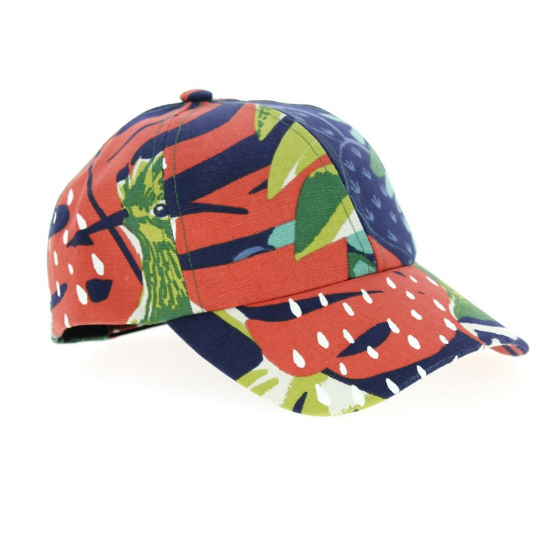 Green Leaves Cotton Baseball Cap - le Chapoté Paris