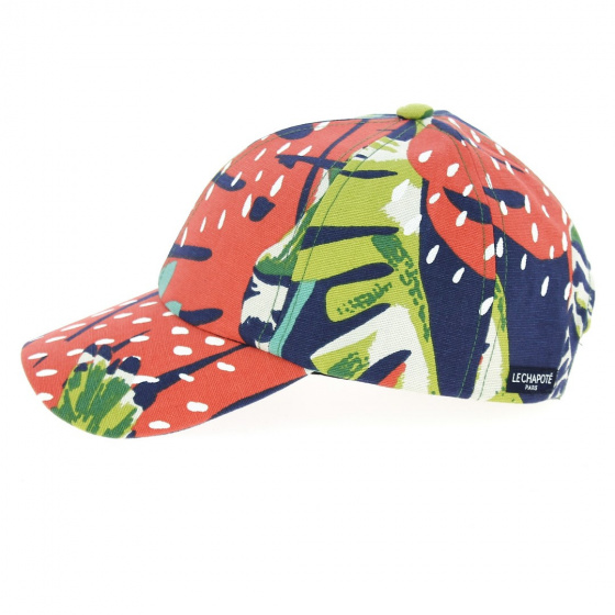 Navy Cotton Bird Baseball Cap - Le Chapoté Paris Navy Cotton Bird Baseball Cap - Le Chapoté Paris