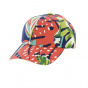 Baseball cap with bird on navy cotton background - Le Chapoté Paris
