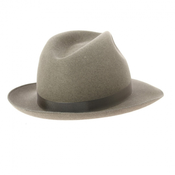 Chapeau Fédora Le Chazelles Feutre Poil Taupe - Fléchet