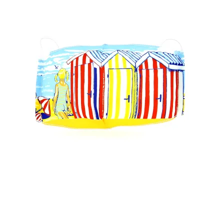 White Elastic Fantasy Beach Mask - Traclet Reference: 10409 | Chapellerie Traclet