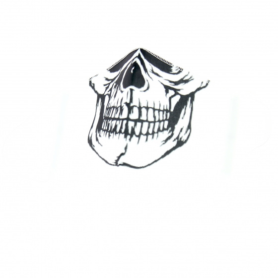 Fancy Elastic Skeleton Mask White- Traclet