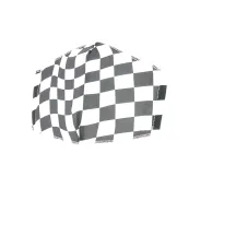 White Fancy Checkered Elastic Mask - Traclet Reference: 10407 | Traclet Hat Shop