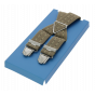 Beige Braces with Brown Dots