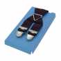 Wide Striped Burgundy Suspenders