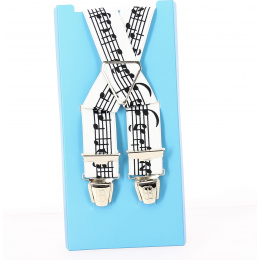 Music note suspenders - Traclet