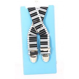 Piano suspenders Black and White - Traclet