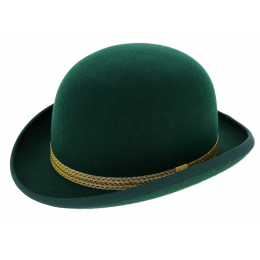 Melon Hat Wool Felt Trimmings Green - Traclet