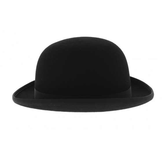 Black Wool Felt Bowler Hat - Traclet Black Wool Felt Bowler Hat - Traclet