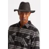Wesley Traveller Hat in Washed Black Wool Felt - Brixton Reference: 11009 | Traclet Hat Shop