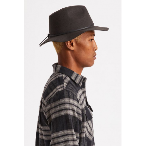 Wesley Traveller Hat Washed Black - Brixton Wesley Traveller Hat Washed Black - Brixton