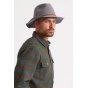 Wesley Traveler Hat Gray Wool Felt - Brixton