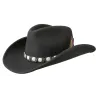 Chapeau Western Bodie  Feutre Laine Noir- Stetson Reference : 11026 | Chapellerie Traclet