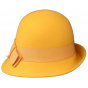 Chapeau Cloche Lidia jaune Feutre Laine- Traclet