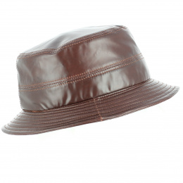 ALFONSO D'ESTE Stockport Waterproof Brown Bucket Hat
