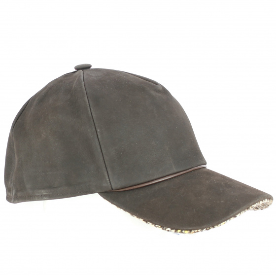 Casquette Baseball Wigan Cuir Marron - ALFONSO D'ESTE