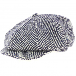 Hereford Chevron Blue Hatteras Cap - ALFONSO D'ESTE