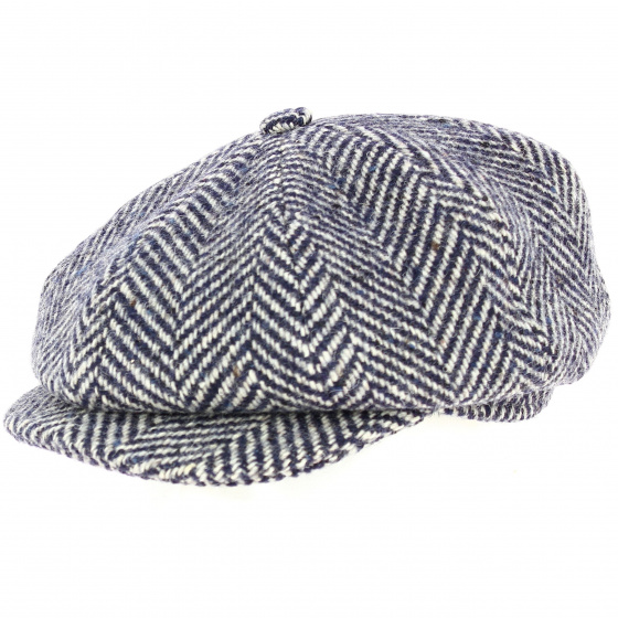 Hereford Chevron Blue Hatteras Cap - ALFONSO D'ESTE