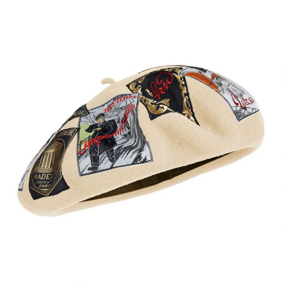 Béret Eridan laine Sable - Héritage par Laulhère