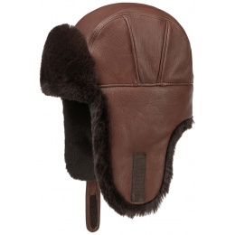 Brown leather Fairbanks Ushanka - Stetson