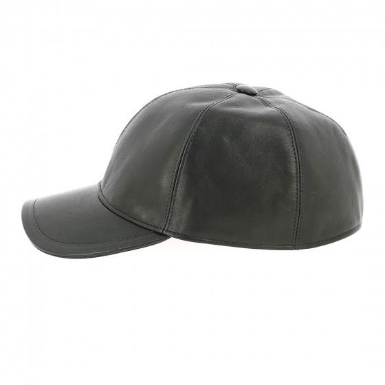 Black Nappa leather cap - Traclet