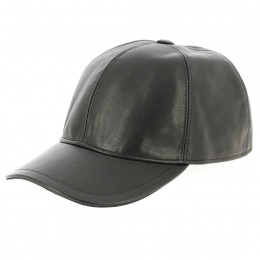 Casquette Nappa cuir noire - traclet