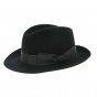 Black cashmere felt hat