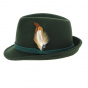Green Wool Felt Tyrolean Hat Erlangen - Traclet