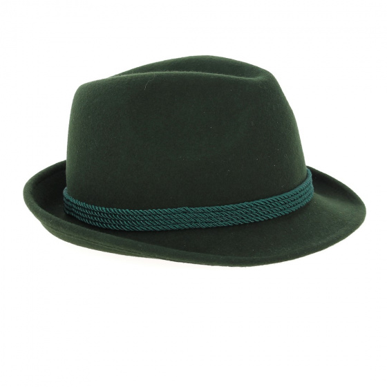 Chapeau Tyrolien Erlangen Feutre Laine Vert - Traclet Chapeau Tyrolien Erlangen Feutre Laine Vert - Traclet