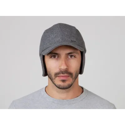 Baseball Cap Active Ear Flaps Grey - Barts Reference: 8387 | Chapellerie Traclet
