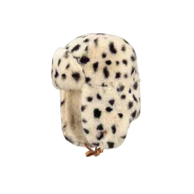 Lucerne Ushanka Faux Fur White & Black Print - Barts Reference: 11080 | Traclet Hat Shop