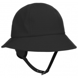 Elia hat in black waterproof fabric