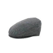 casquette plate chine noir et blanc