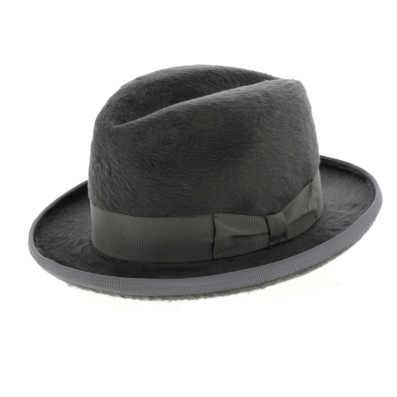 homburg mitterand grey hat